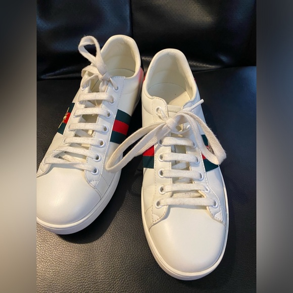 Gucci Ace Bee White Sneakers size:7 check the code inside. - Picture 14 of 16